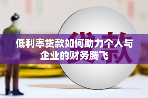 吉阳低利率贷款如何助力个人与企业的财务腾飞