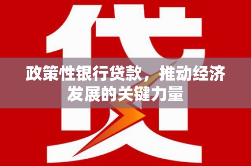 吉阳政策性银行贷款，推动经济发展的关键力量