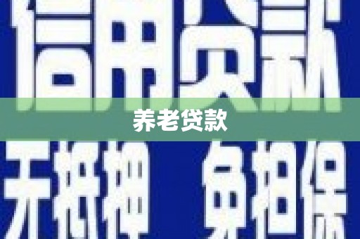 吉阳养老贷款